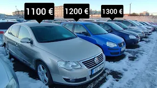 обвал цен 1100 евро авто  в Европе