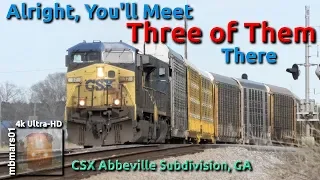 [6R][4k] "Alright, You'll Meet Three of Them There", CSX Abbeville Sub, GA 02/18/2019 ©mbmars01