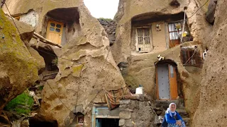 Pieces of life in the rocky and old village of Iran: Kandavan