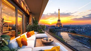 Paris Cafe Jazz ☕ Outdoor Coffee Shop Ambience with Relaxing Bossa Nova for Work, Study & Relaxation