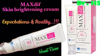 Maxdif skin brightening cream|Dr.HS|jenpharm maxdif skin brightening cream review