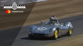 The original Lola Mk1 pushes up FOS hill