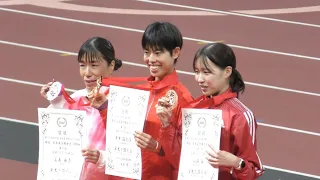 【日本選手権10000m】廣中璃梨佳レース後インタビュー　表彰式