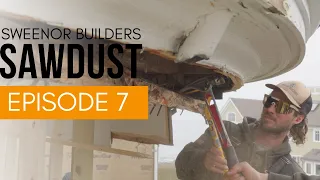 Historic Porte Cochere Renovation | Curved Beam Installation | Sawdust S2 EP07