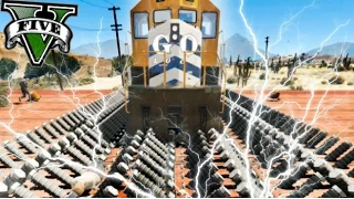 BATALLA EN EL TREN ELECTRICO EPICO !! MUERTOS DE RISA XDDD !! GTA V ONLINE MINIJUEGOS Makiman