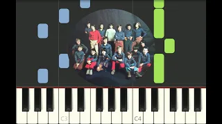 piano tutorial "NON NON RIEN N'A CHANGE" Les Poppys, 1971, avec partition gratuite