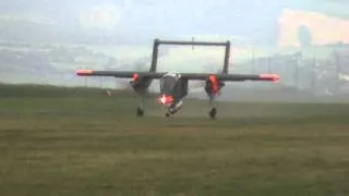 OV- 10 Bronco landing (Roudnice nad Labem- Memorial Air Show 2011)