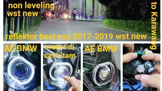 reflektor beat esp 2017-2019 wst new non leveling sinar otomotif