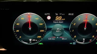 Mercedes 2022 A160 0-100 km/h acceleration