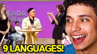 Filipino Polyglot can speak in 9 languages!