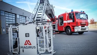 🚒 POŽÁRY.cz: Plzeňští hasiči mají nový automobilový žebřík Magirus M42L-AS se zalamovacím ramenem