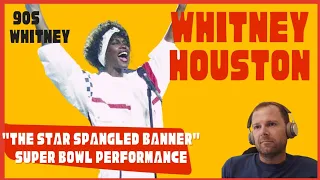 WHITNEY HOUSTON  - THE STAR SPANGLED BANNER (Super Bowl performance, national anthem reaction)