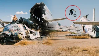 Riding BMX On Top Of An Airplane!