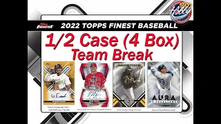 2022 Topps FINEST 1/2 Case (4 Box) Team Break #11 eBay 02/02/23