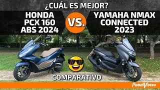 😱🏍 PCX 160 ABS 2024 vs. NMAX Connected 2023. ¿Cuál es mejor? Prueba a fondo. Una salió herida. 🔴🤔