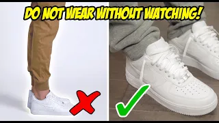 5 MISTAKES YOU'RE MAKING WEARING NIKE AIR FORCE 1's! (MUST WATCH)