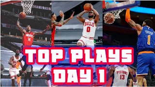 NBA PRE SEASON TOP PLAYS | DAY 1