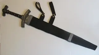 Make a sword sheath (scabbard) out of foam