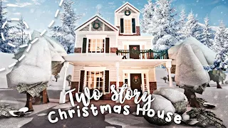 No Advanced Placing Two Story Christmas Starter Home I Bloxburg Speedbuild and Tour - iTapixca Build