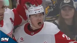 Lucas Raymond Scores Clutch Hat Trick vs. Penguins