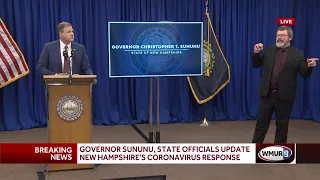 Full video: Governor holds latest COVID-19 briefing for New Hampshire (July 28, 2020)