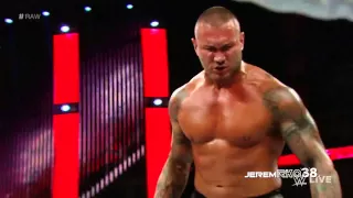 Randy Orton RKO on Joey Mercury - Raw - March 16, 2015