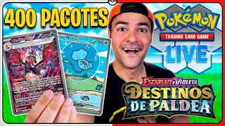 Abri 400 PACOTES da Coleção DESTINOS DE PALDEA no POKÉMON TCG LIVE