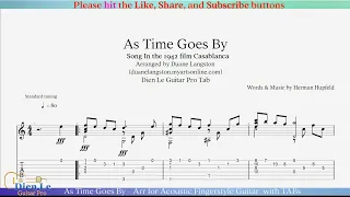 As Time Goes By - Arr for Acoustic Fingerstyle Guitar  with TABs