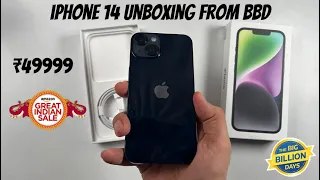 Unboxing my iPhone 14 from big billion days at 50K