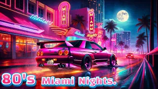 Miami Nights | 80's Neon Lofi Synthwave Mix