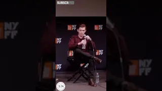 Tom Holland chair breaks during interview