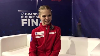 Alexandra Trusova / GP Final 2019 Interview