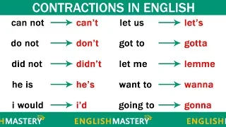 70+ Contractions Every English Intermediate Learner Must-Know
