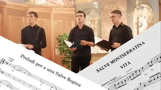 Prelude Salve Regina by Charpentier & Salve Montserratina by Odiló Planàs [Scrolling]