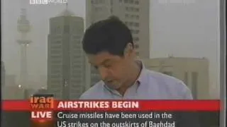 BBC Iraq War Coverage - Airstrikes Begin