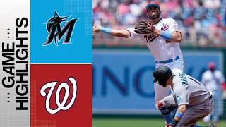 Marlins vs. Nationals Game Highlights (6/18/23) | MLB Highlights