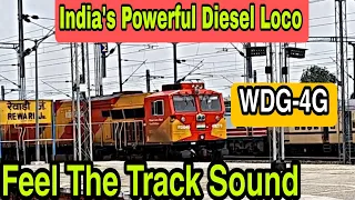 WDG-4G | Feel The Sound😍 Madly Honking 🔥 सबसे शक्तिशाली  (Diesel Locomotive India's Powerful)