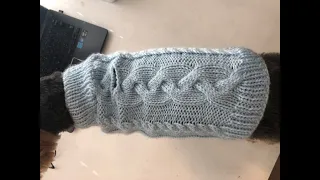 DIY Cable Knit Dog Sweater