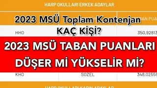 2023 MSÜ TABAN PUANLARI DÜŞER Mİ YÜKSELİR Mİ?  #msü2023 #rehberlik