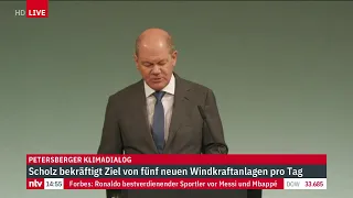 LIVE: Statement von Bundeskanzler Scholz beim Petersberger Klimadialog