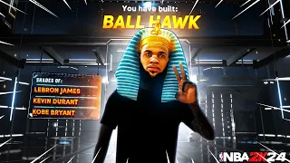 *NEW* 6'8 BALL HAWK is OVERPOWERED ON NBA 2K24! BEST REBIRTH BUILD on NBA 2K24!!