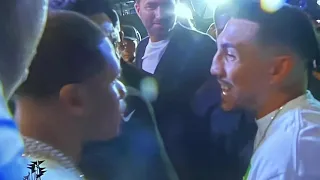 TEOFIMO LOPEZ & DEVIN HANEY GETS INTO A BIG BRAWL AT THE MIKEY GARCIA FIGHT, THE PLACE GOES CRAZY🔥