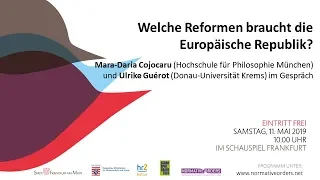 Römerberggespräche "Last Exit nach dem Brexit": Welche Reformen braucht die Europäische Republik?
