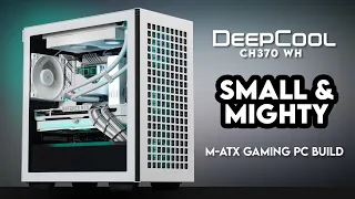 HOW is this $60?! | DeepCool CH370 WH, White Gaming PC Build M-ATX | ROG Strix 3080, Intel i5 13600K