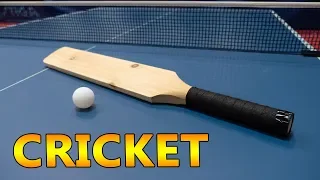 Playing Ping Pong with a Cricket Bat