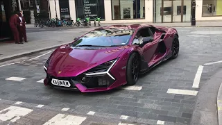 LOUD EXHAUST SOUND Of 1000hp 2024 Lamborghini Revuelto Supercar Accelerating In London | Supercars