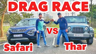 Thar VS Safari DRAG Race l Aayush ssm