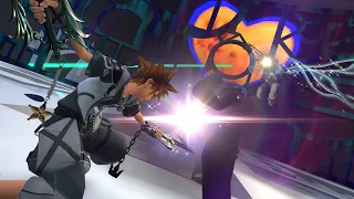 Kingdom Hearts 3 KH2 Sora with Formchange Shortcuts and Roxas vs Saix (MOD) (No damage Lvl 50 Crit)