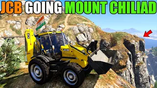 JCB GOING MOUNT CHILIAD | GTA 5 😲