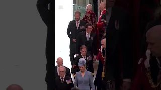 Prince Harry arrives at Westminster Abbey